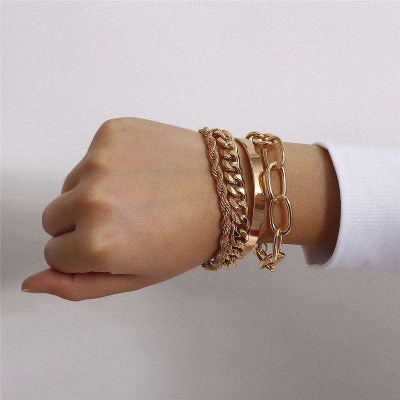 Kit Pulseiras Sophy Gold